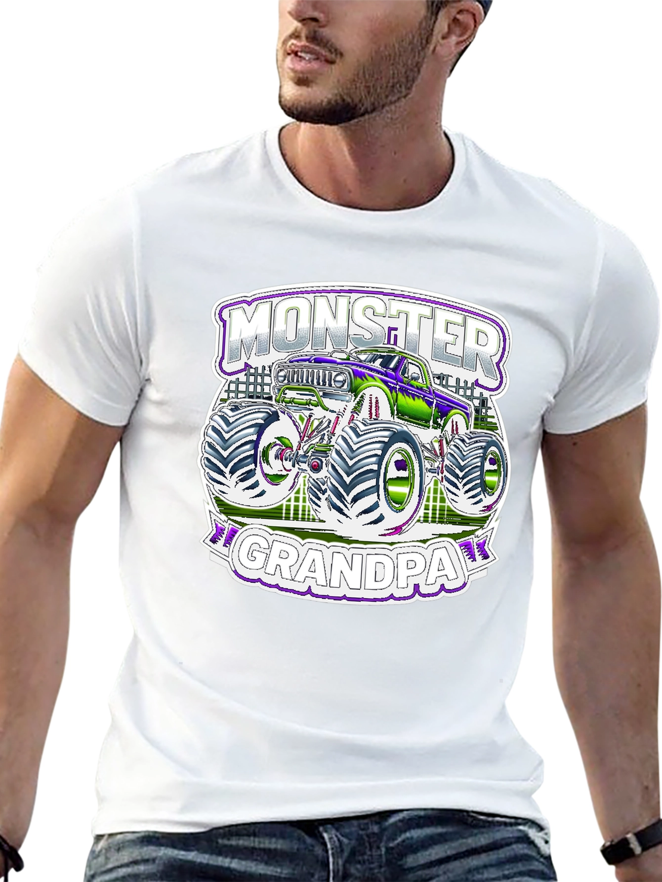 Monster Grandpa T-Shirt - Truck Lover Tee