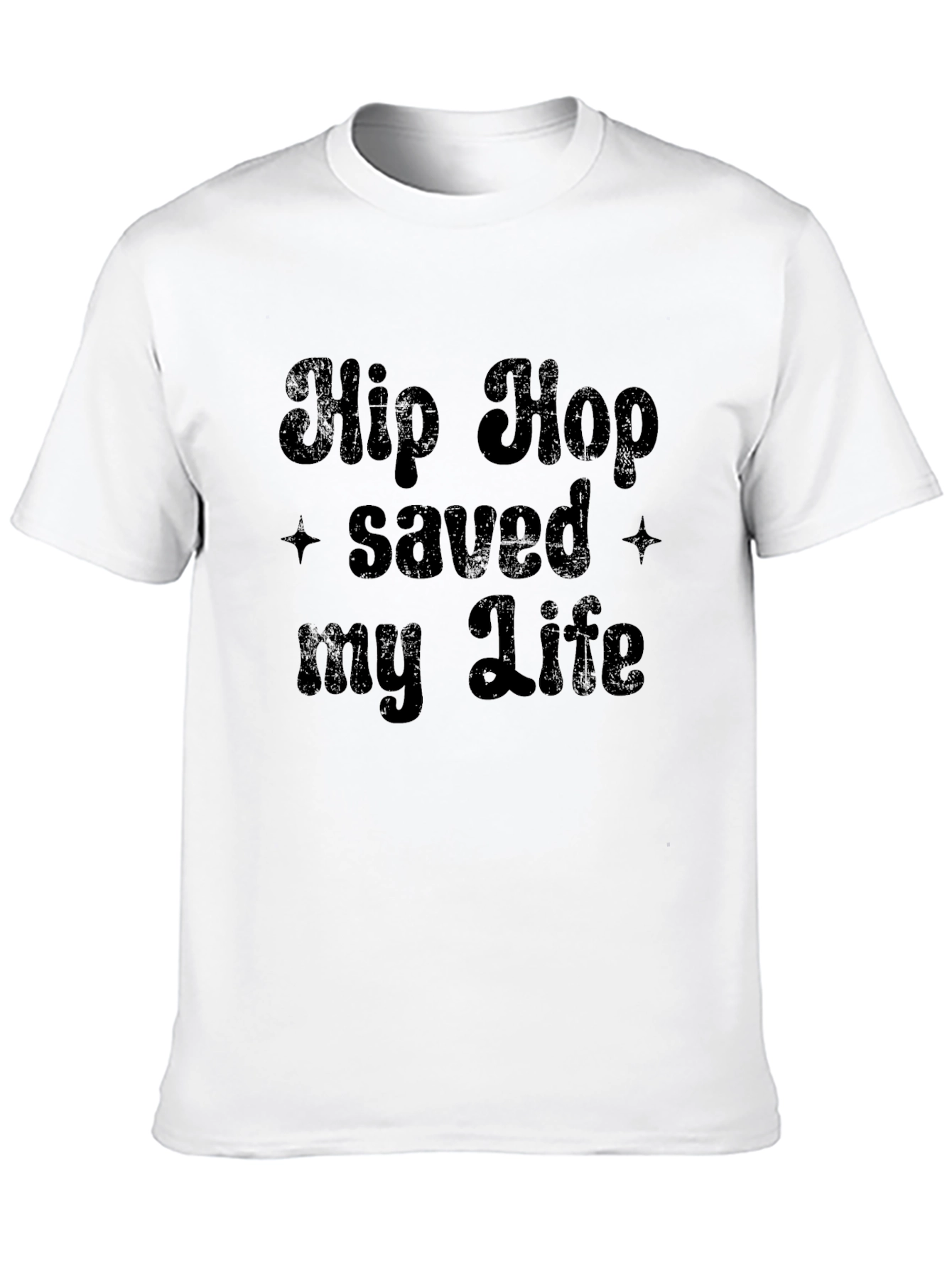 Hip Hop Saved My Life Black T-Shirt