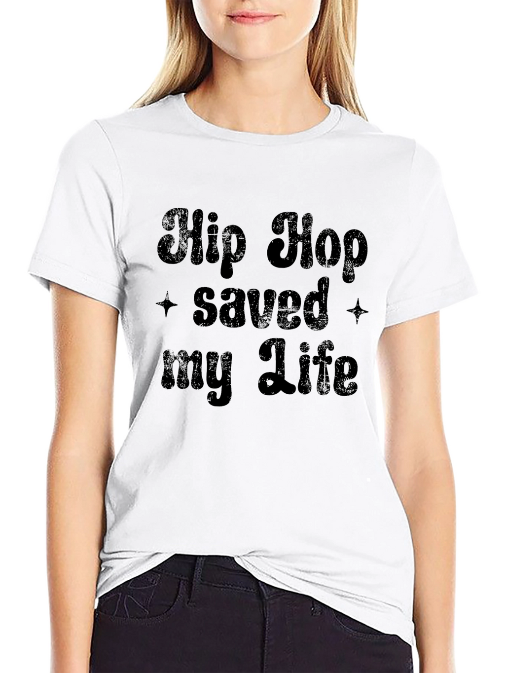 Hip Hop Saved My Life Black T-Shirt