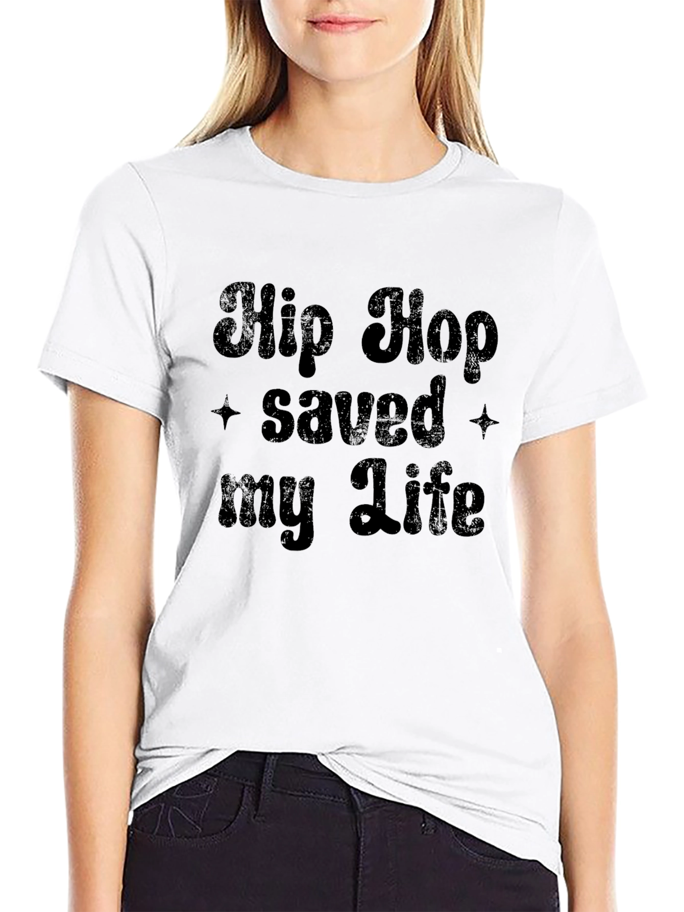 Hip Hop Saved My Life Black T-Shirt