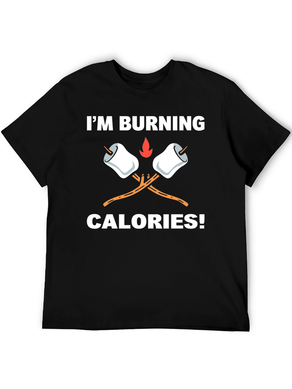 Burning Calories Marshmallow Graphic Tee