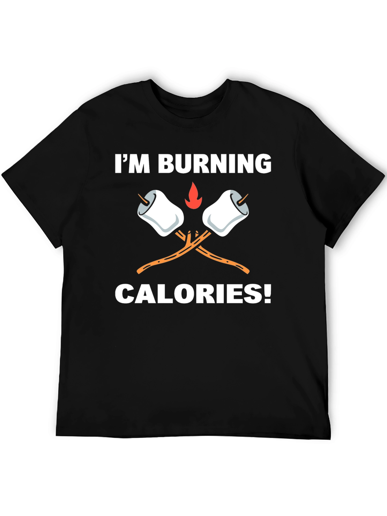 Burning Calories Marshmallow Graphic Tee