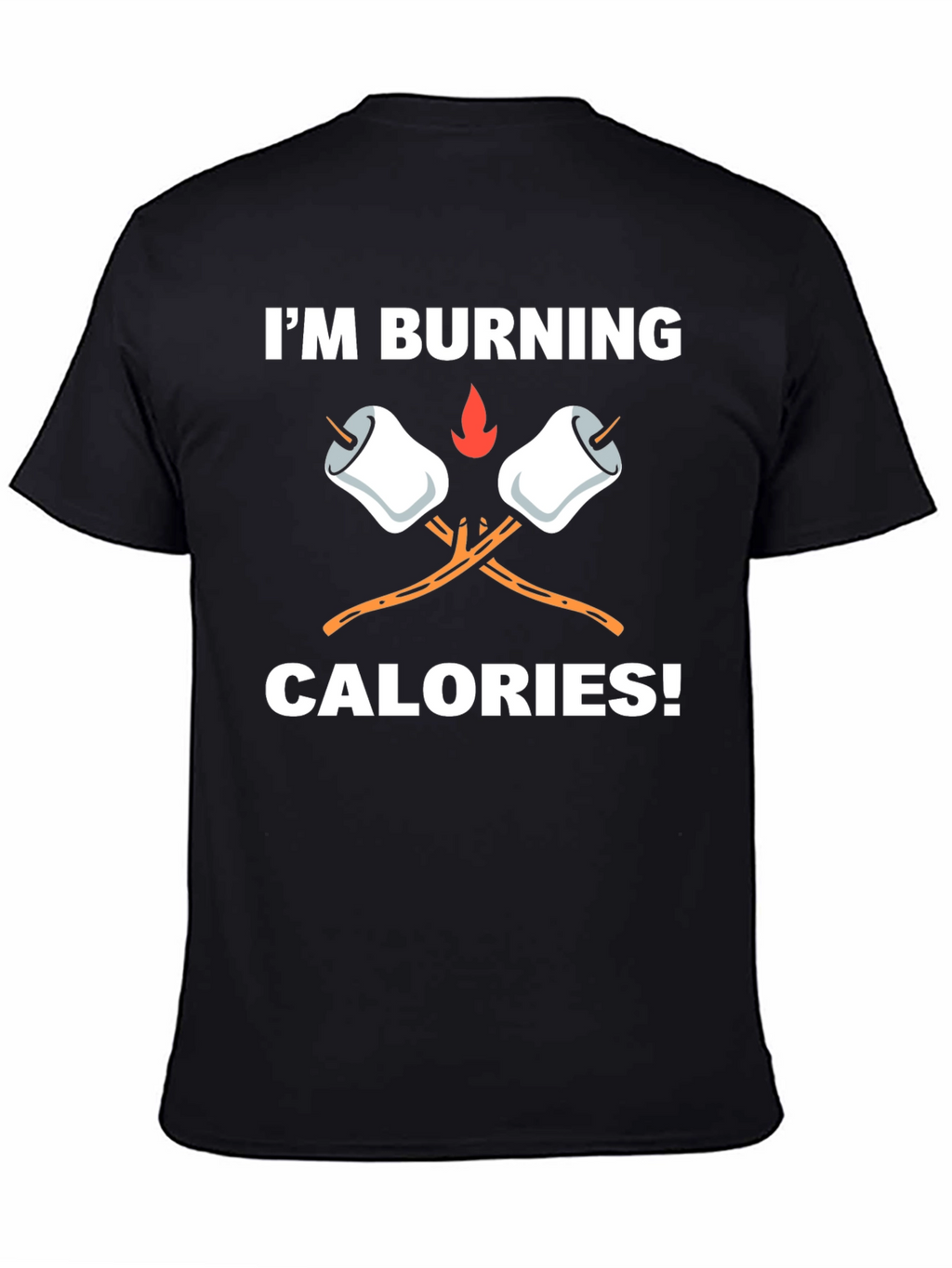 Burning Calories Marshmallow Graphic Tee