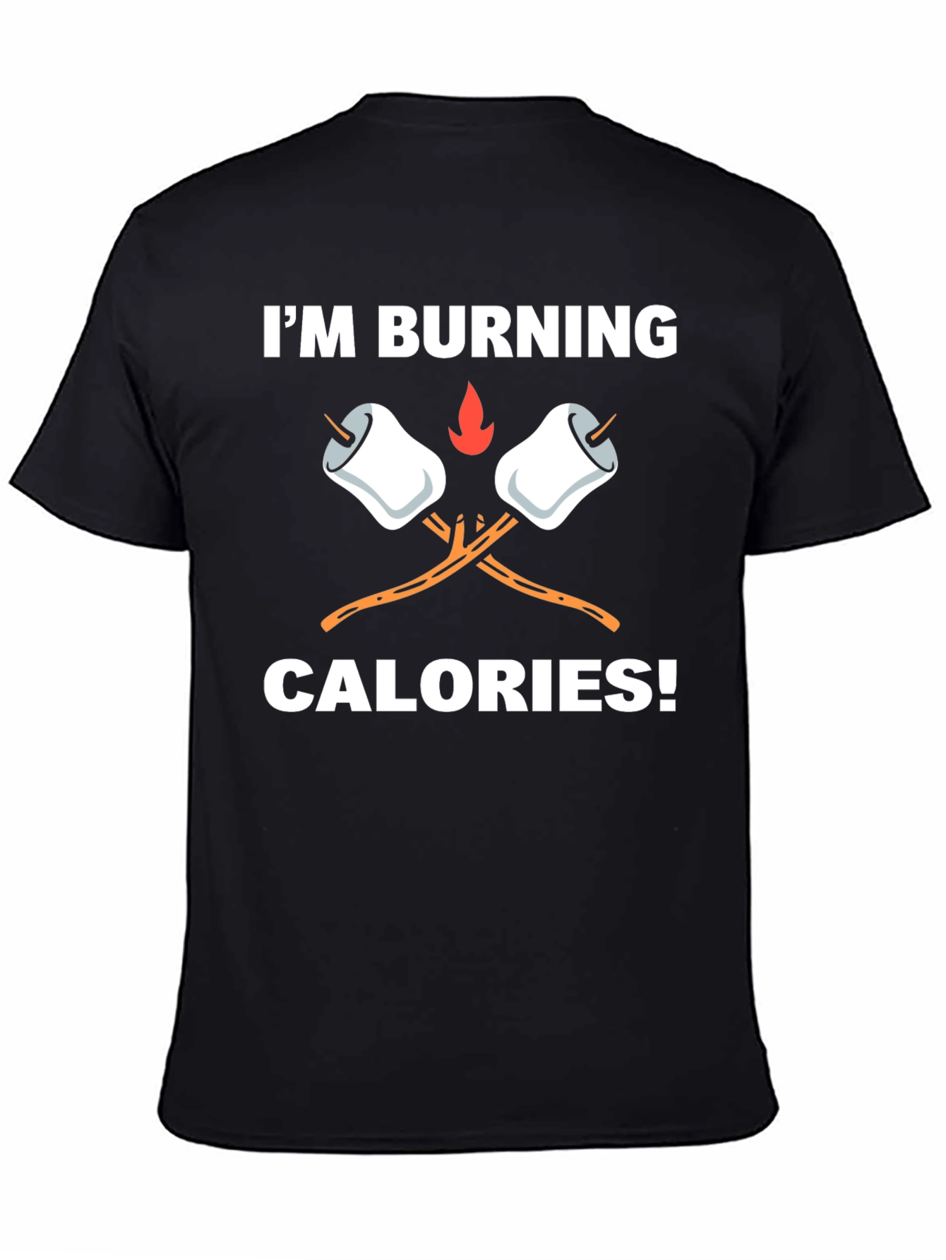 Burning Calories Marshmallow Graphic Tee
