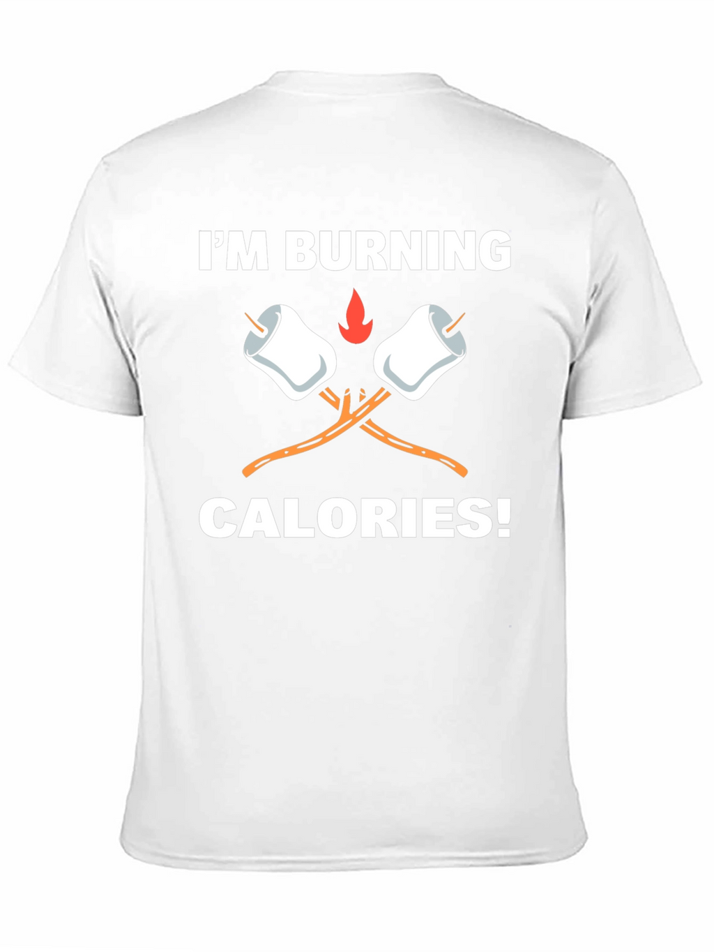 Burning Calories Marshmallow Graphic Tee