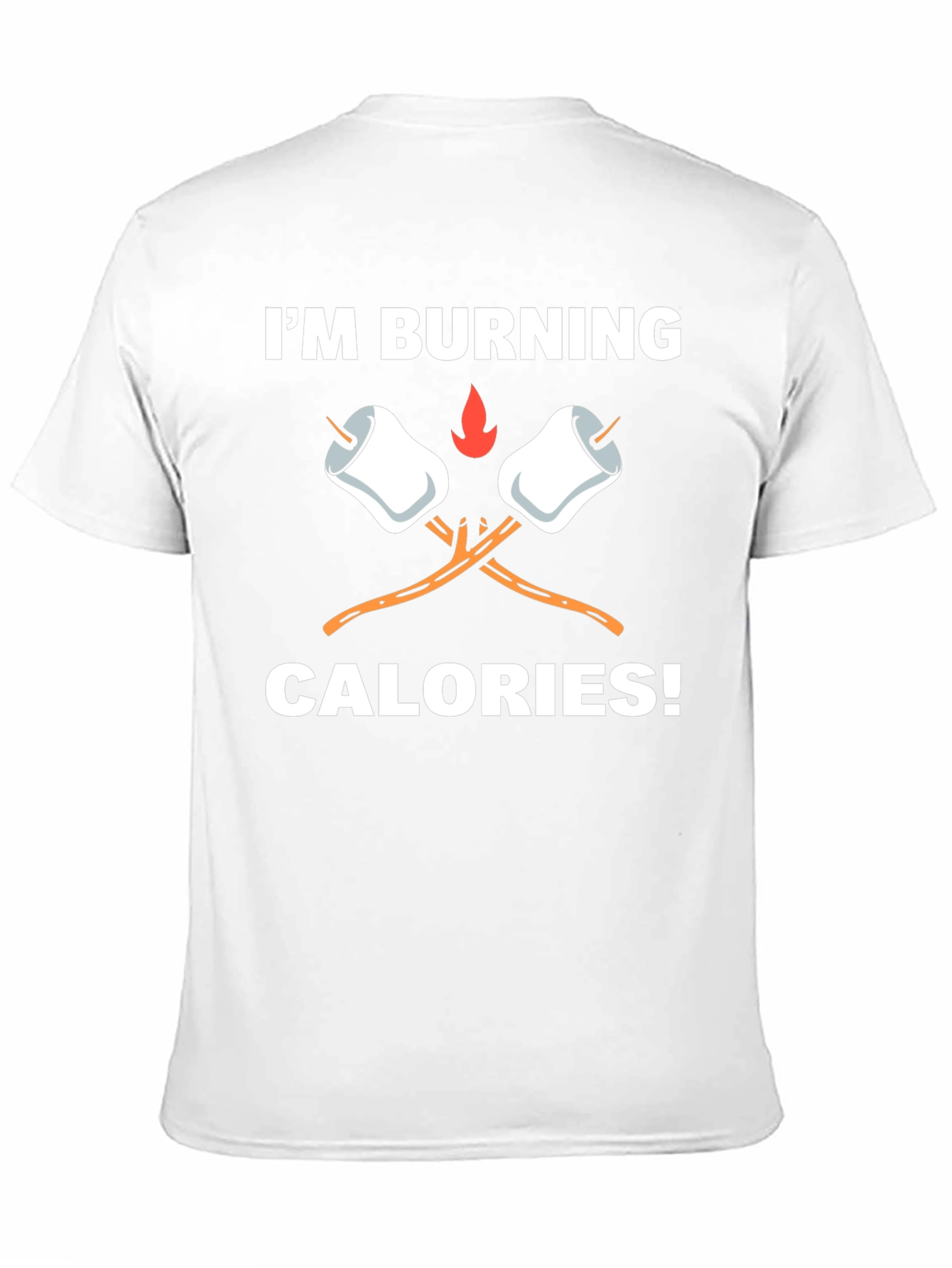 Burning Calories Marshmallow Graphic Tee