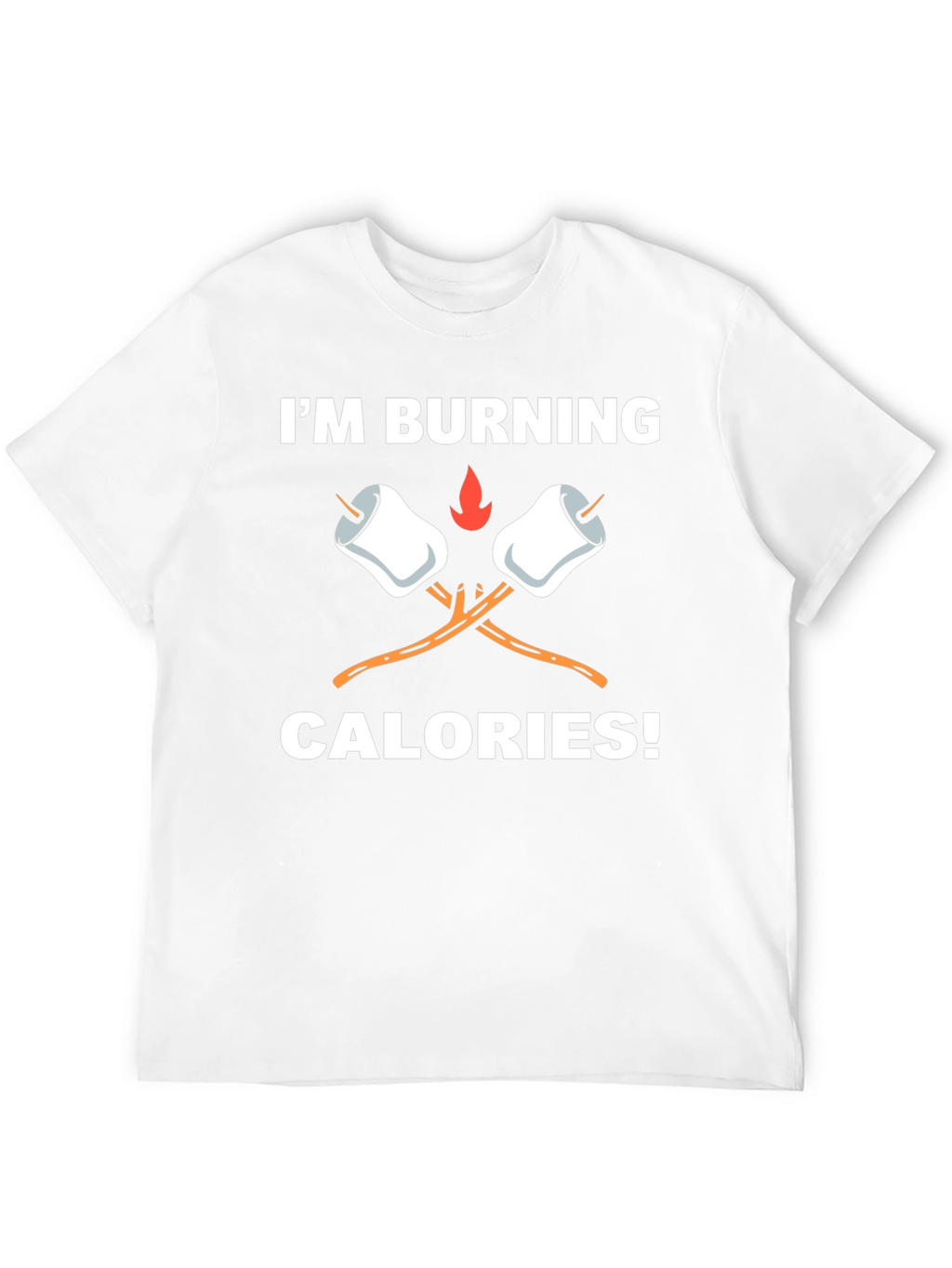 Burning Calories Marshmallow Graphic Tee