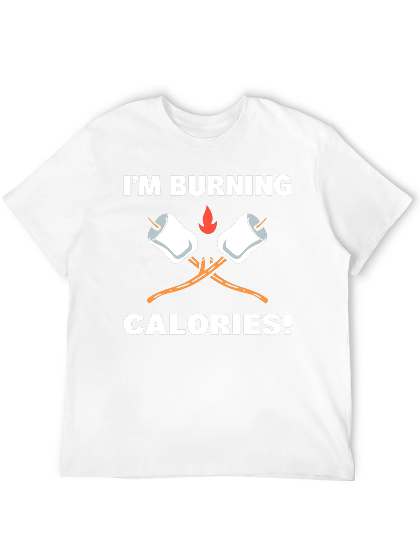 Burning Calories Marshmallow Graphic Tee