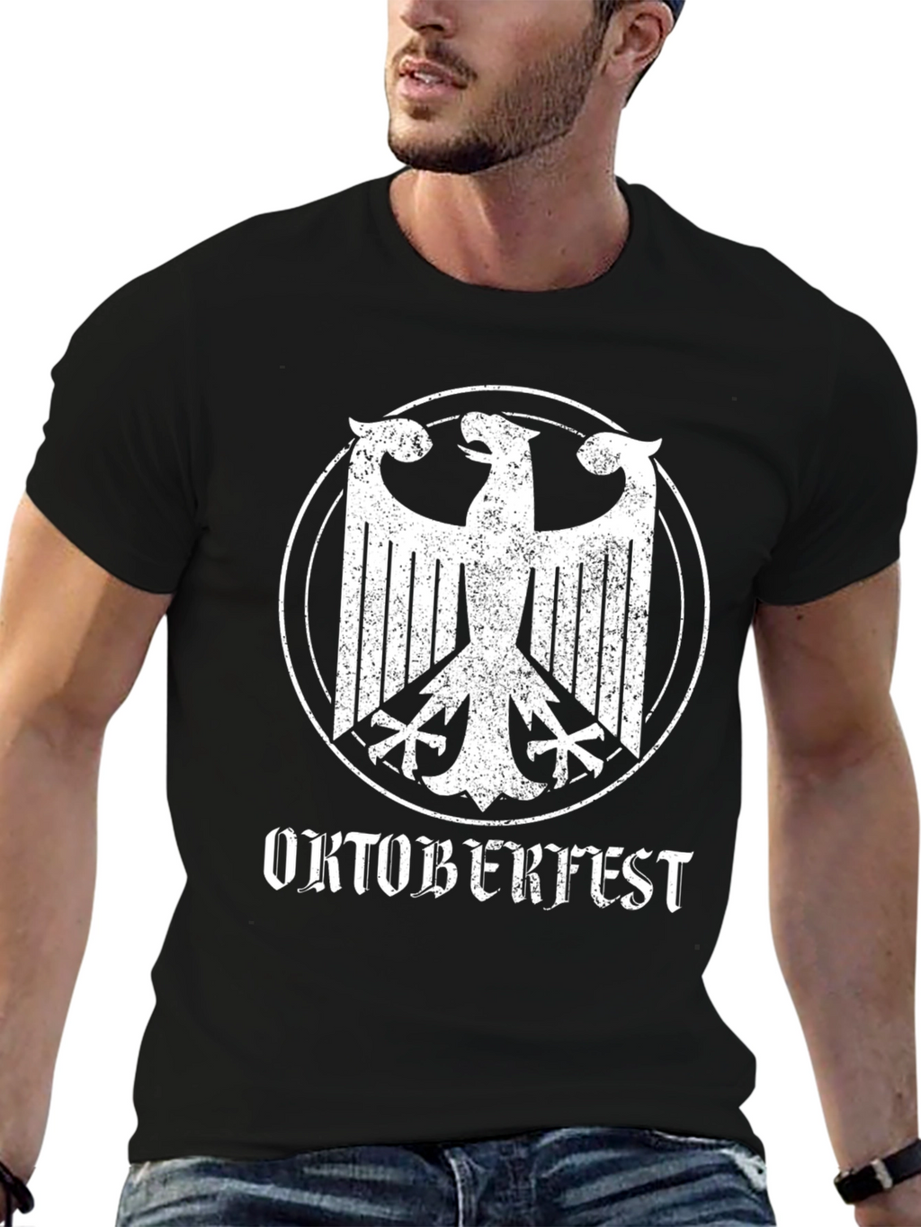 Oktoberfest Eagle T-Shirt - Black German Pride Tee