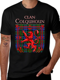 Clan Colquhoun Scottish Tartan Lion T-Shirt