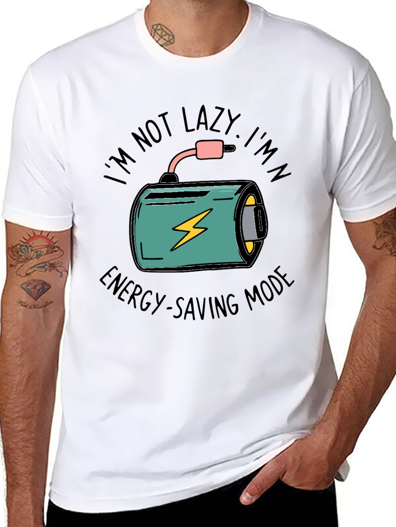 Funny Energy Saving Mode T-Shirt