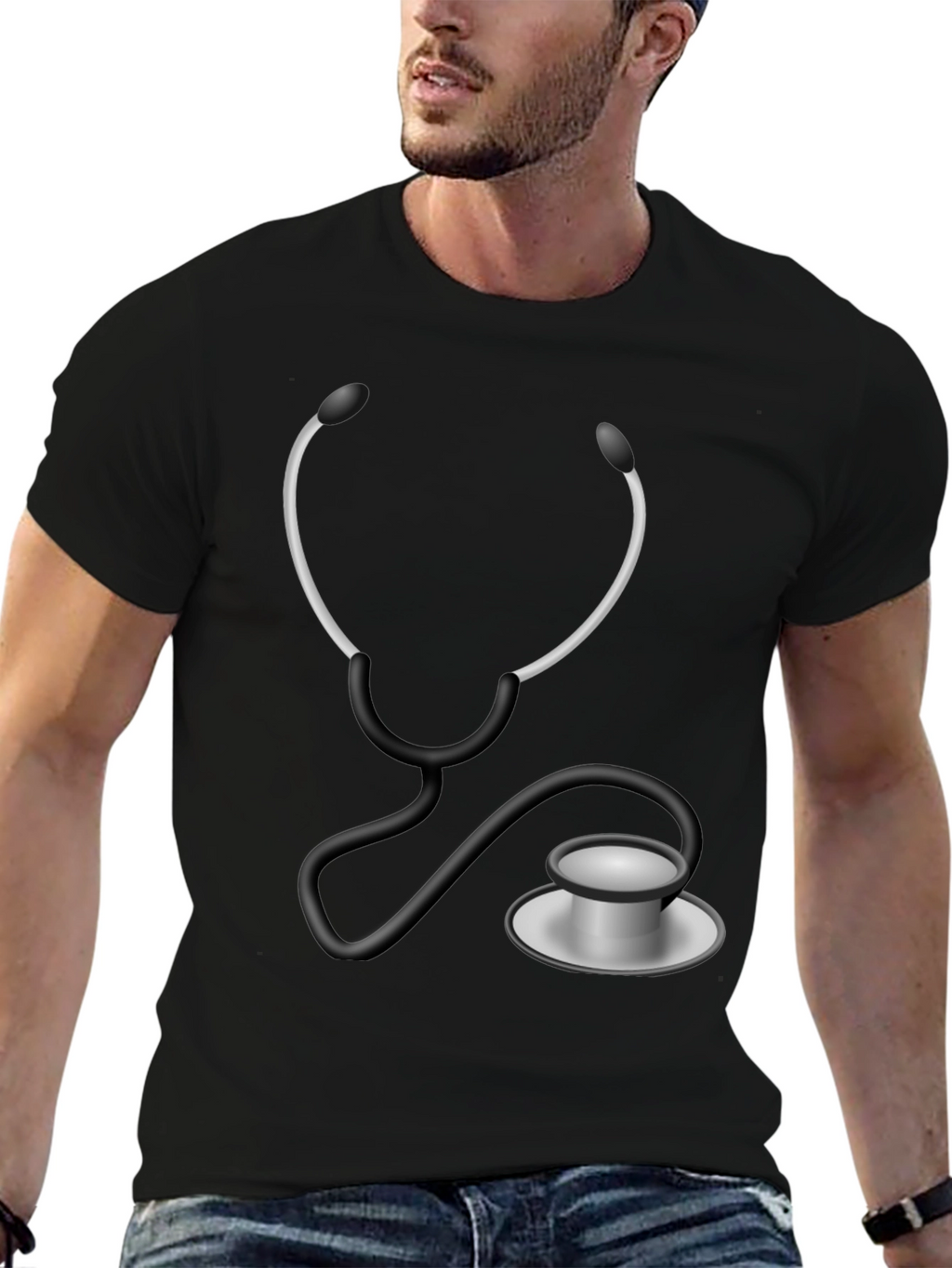 Stethoscope Graphic T-Shirt - Medical Humor Tee