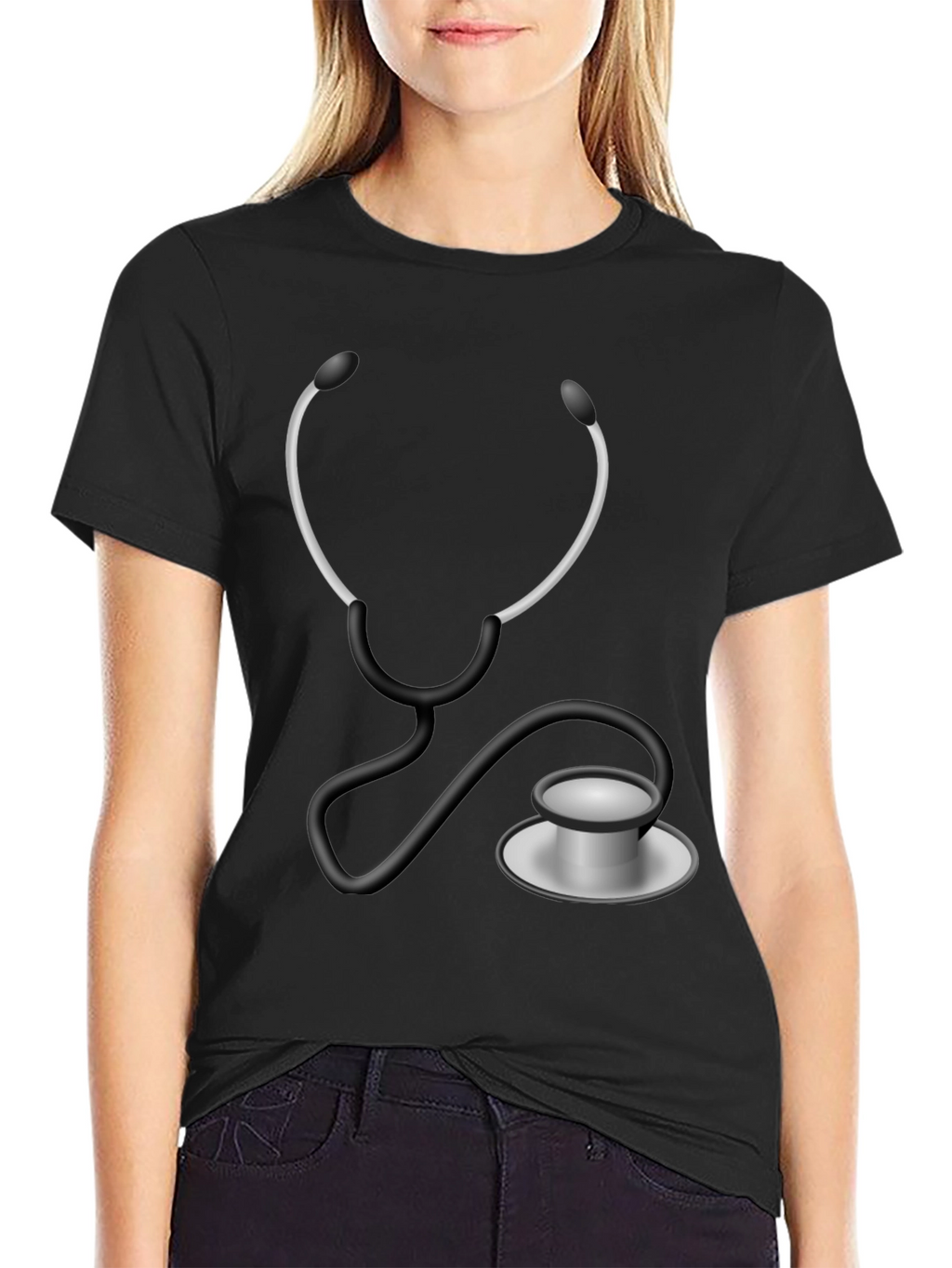 Stethoscope Graphic T-Shirt - Medical Humor Tee