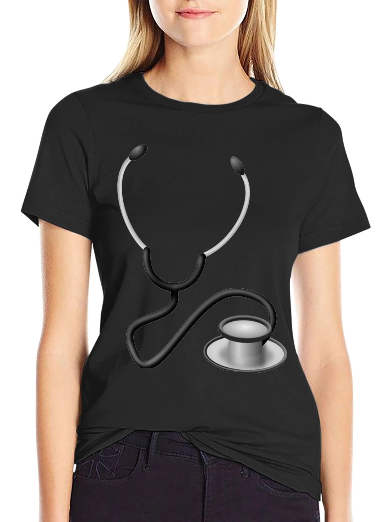 Stethoscope Graphic T-Shirt - Medical Humor Tee