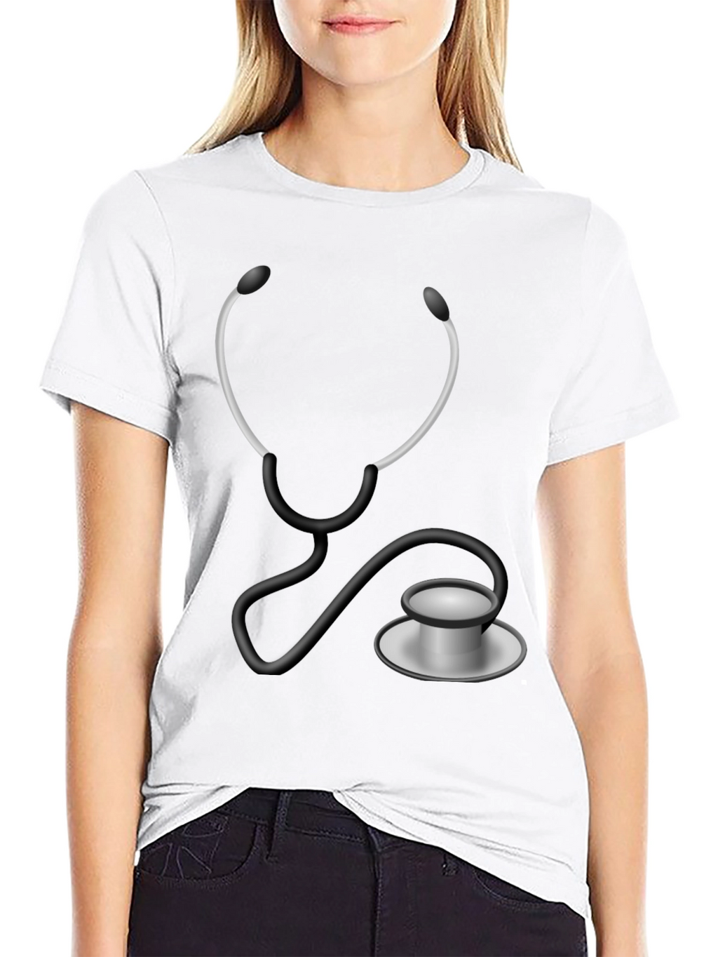 Stethoscope Graphic T-Shirt - Medical Humor Tee