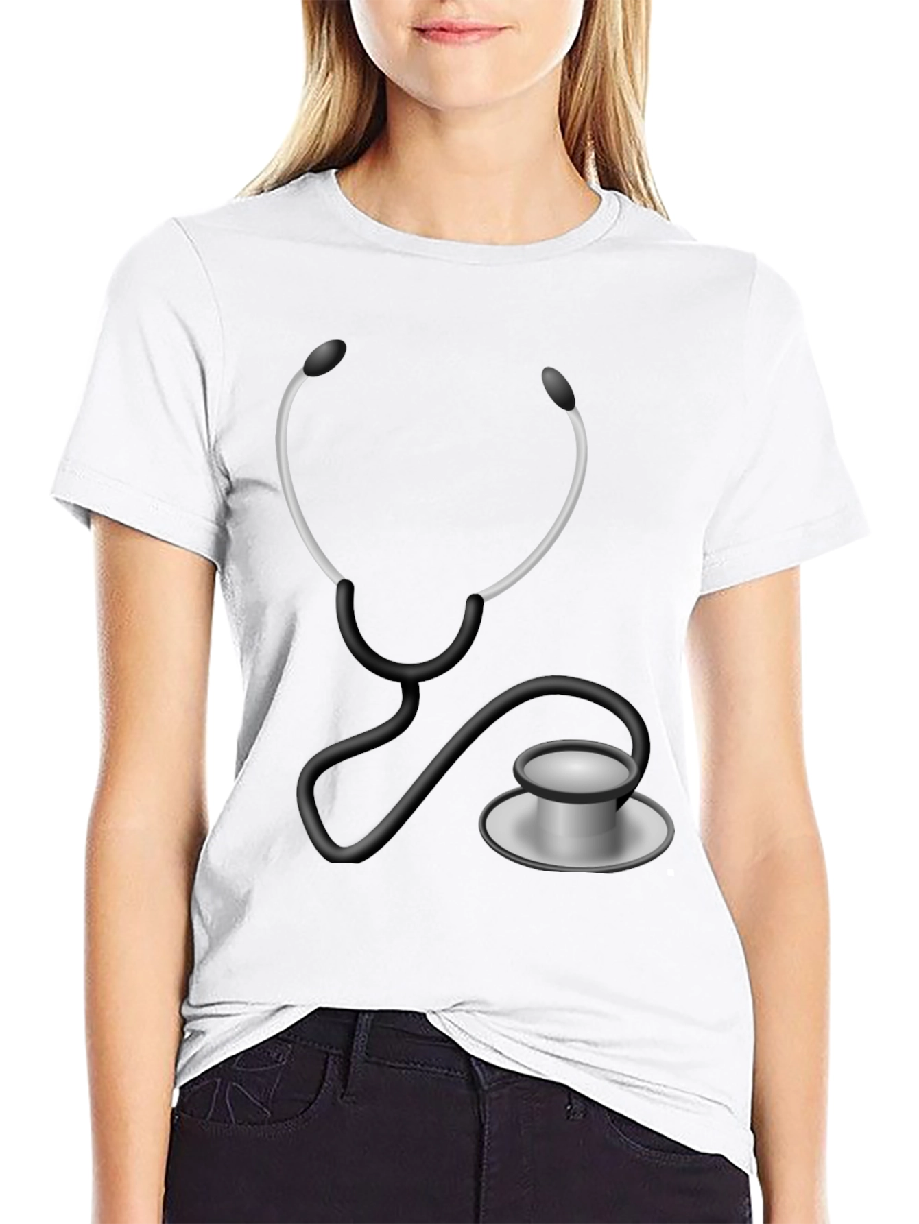 Stethoscope Graphic T-Shirt - Medical Humor Tee