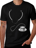 Stethoscope Graphic T-Shirt - Medical Humor Tee