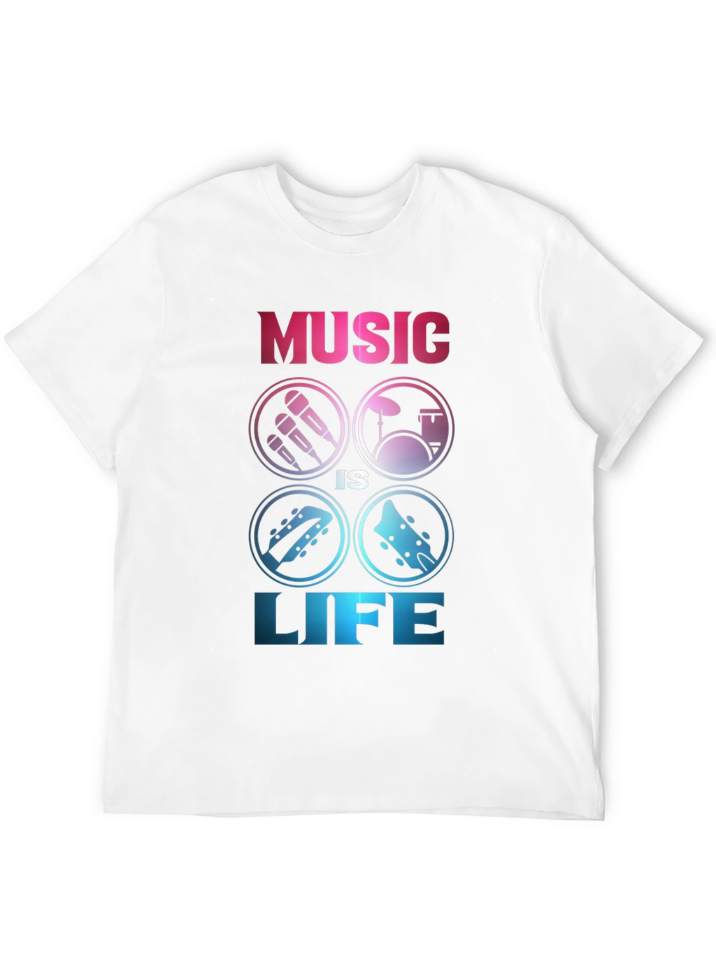Music is Life Graphic Tee
