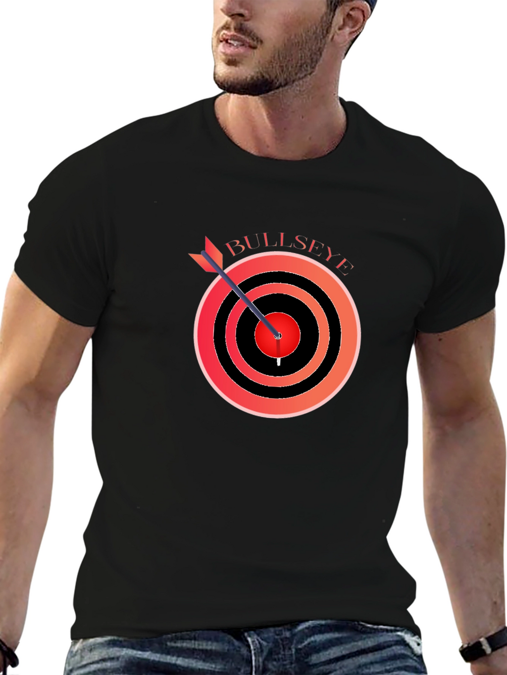 Bullseye Target T-Shirt - Arrow Hit the Mark