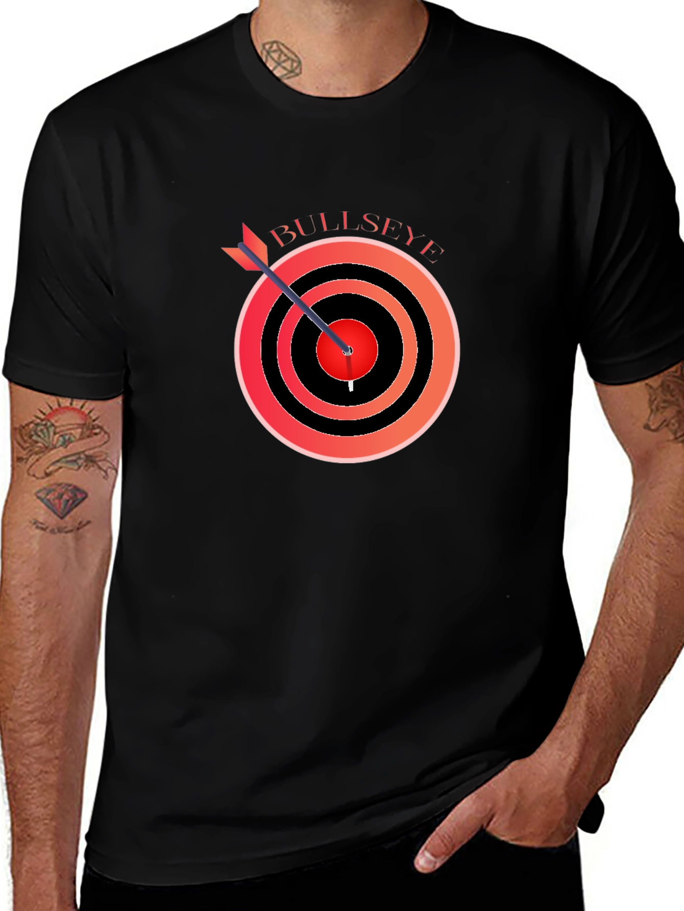Bullseye Target T-Shirt - Arrow Hit the Mark