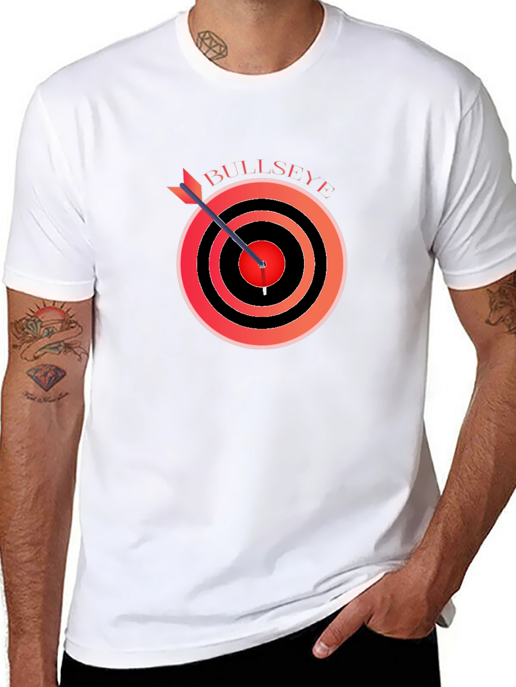 Bullseye Target T-Shirt - Arrow Hit the Mark