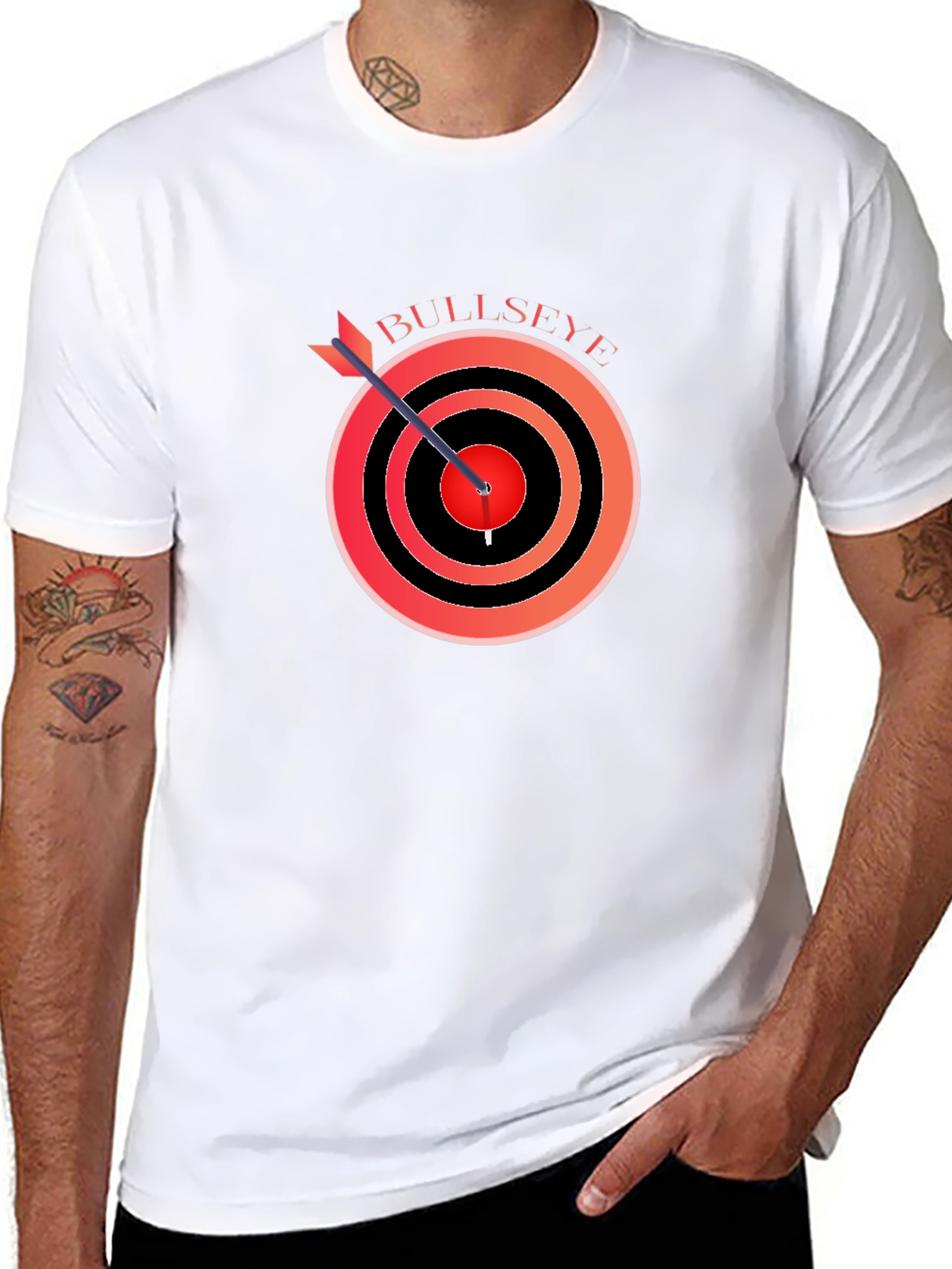 Bullseye Target T-Shirt - Arrow Hit the Mark