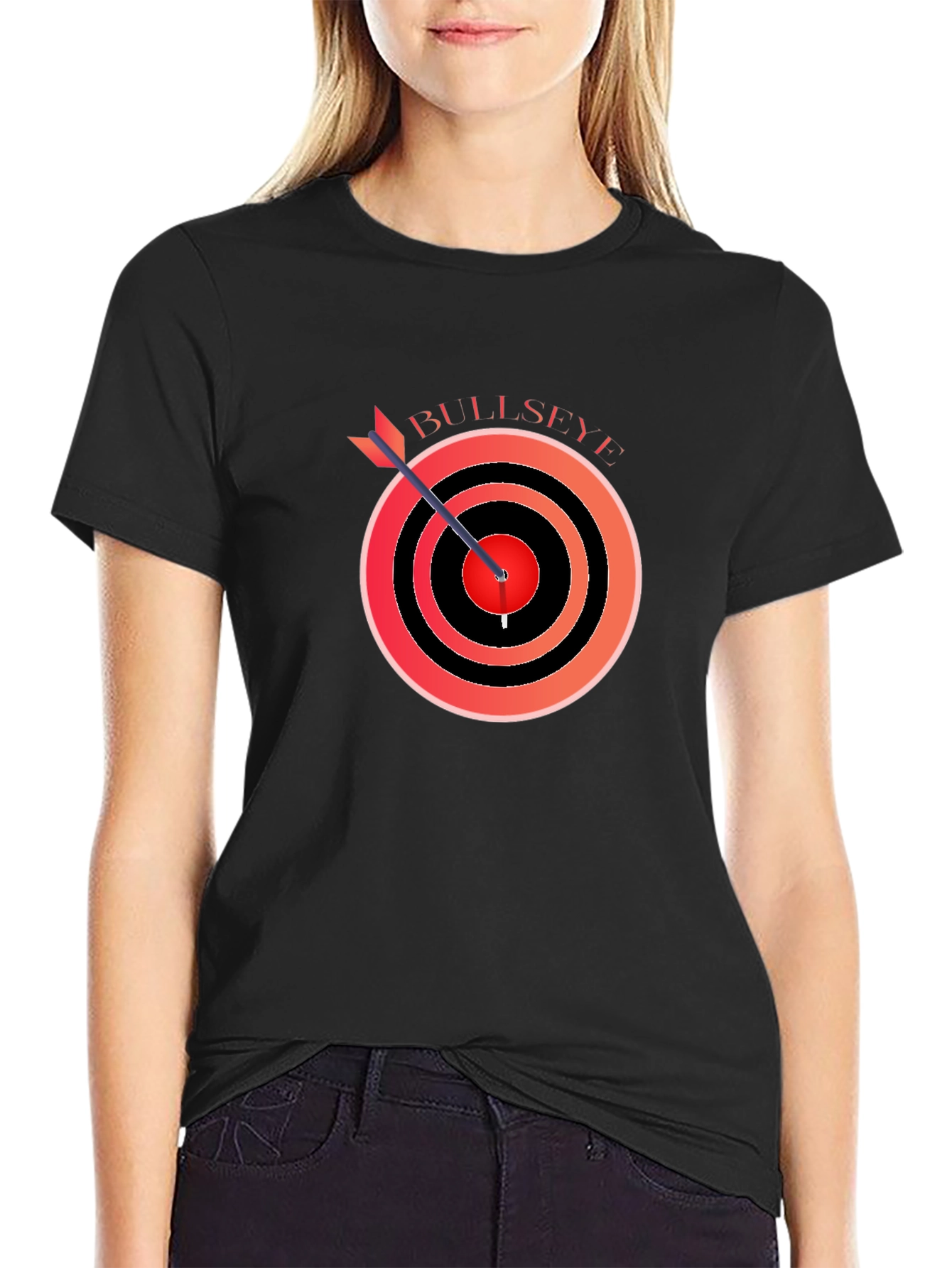 Bullseye Target T-Shirt - Arrow Hit the Mark