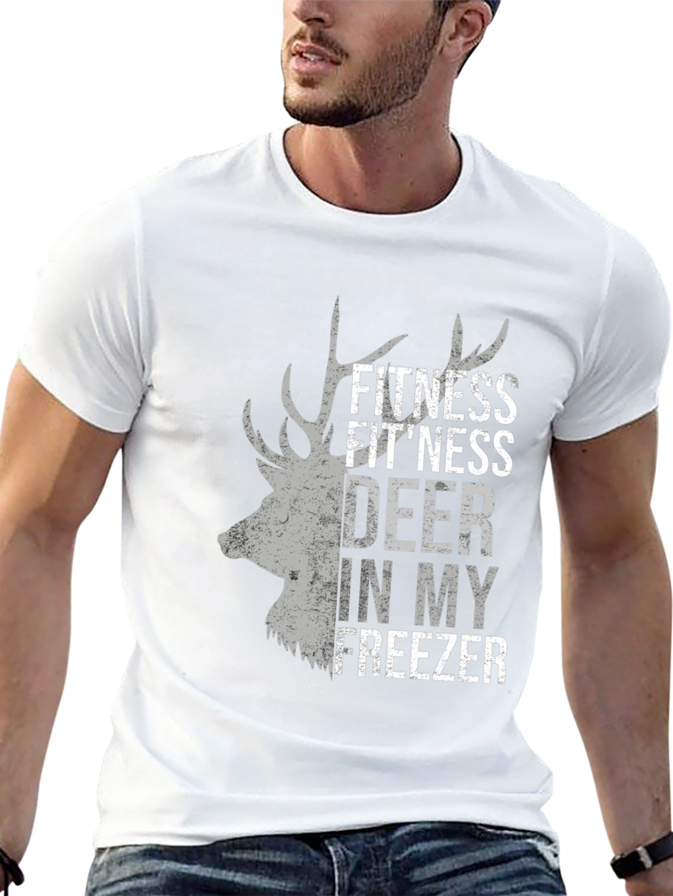 Fitness Deer Freezer T-Shirt - Funny Hunting Tee