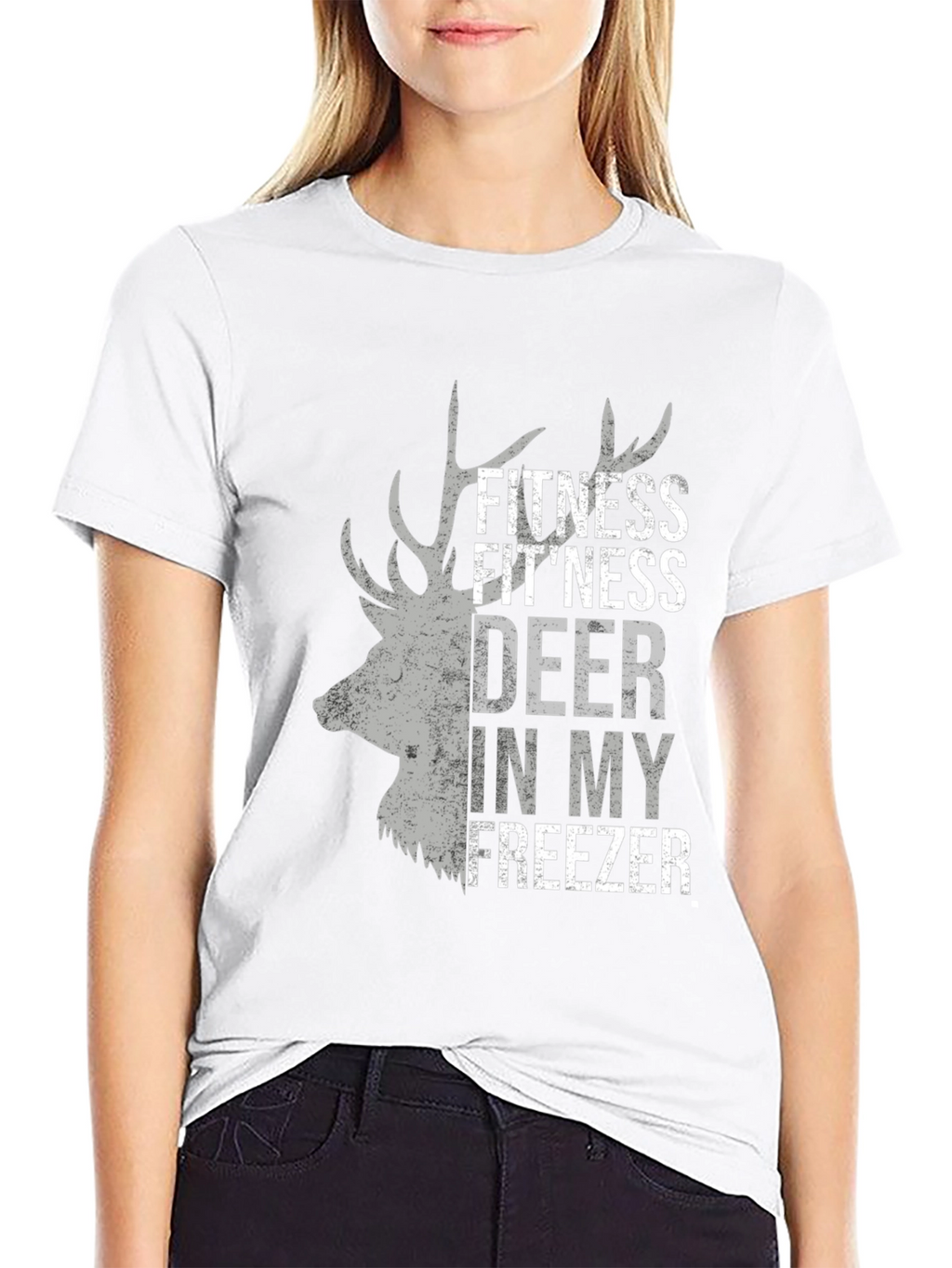 Fitness Deer Freezer T-Shirt - Funny Hunting Tee