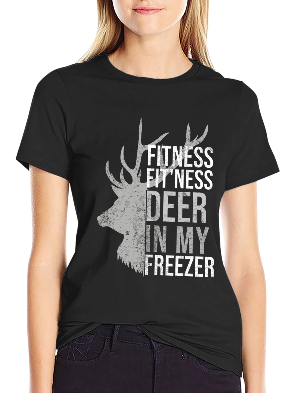 Fitness Deer Freezer T-Shirt - Funny Hunting Tee