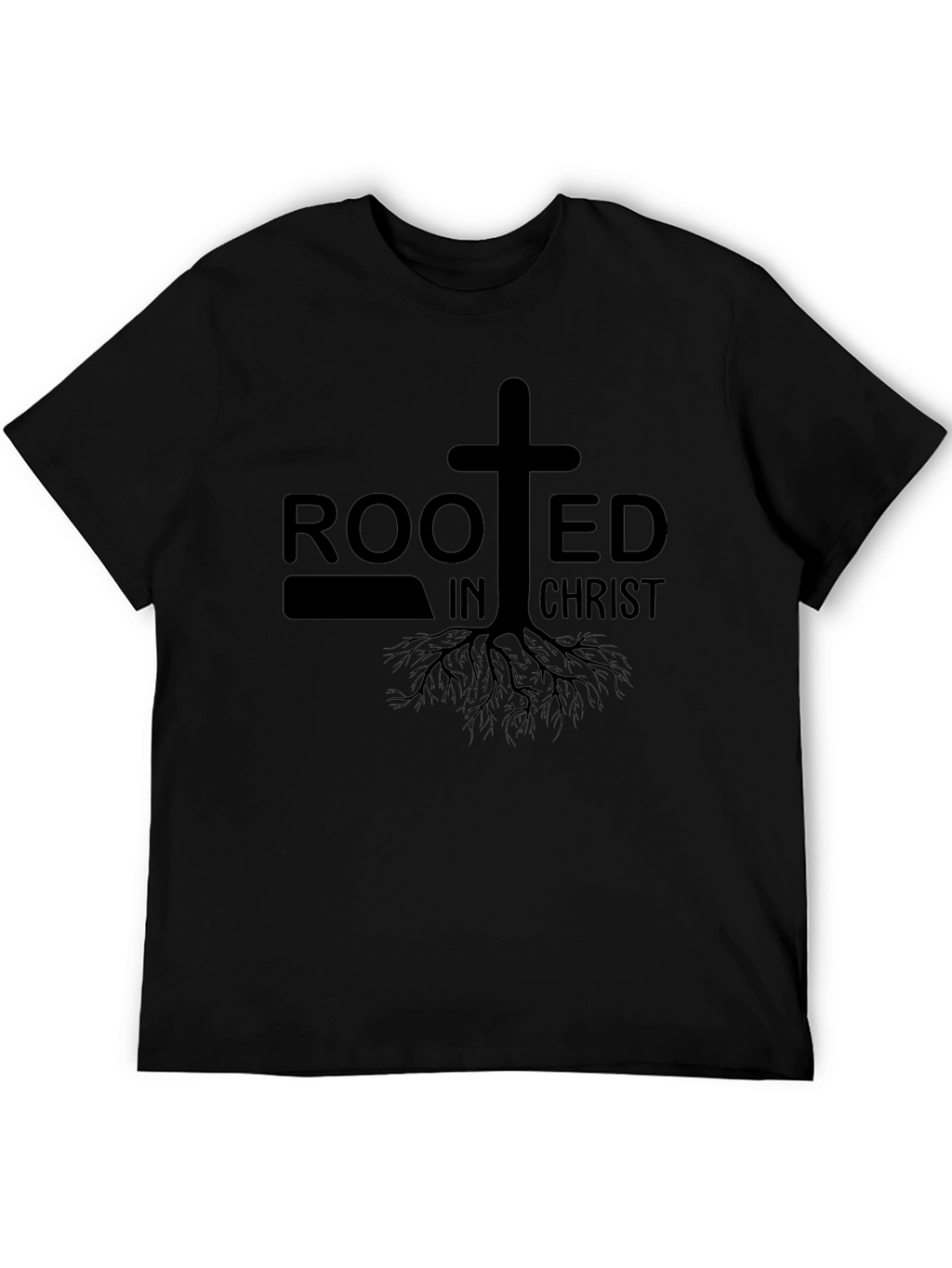 Rooted In Christ Graphic T-Shirt - Black