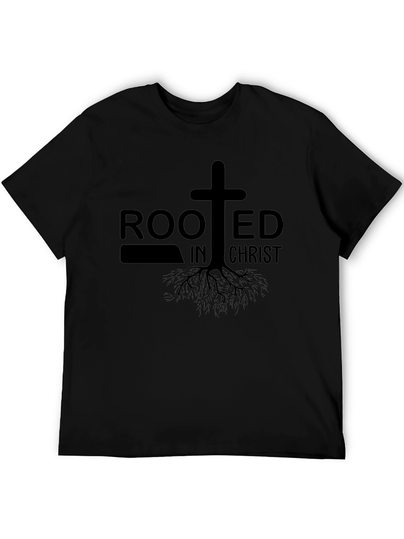 Rooted In Christ Graphic T-Shirt - Black