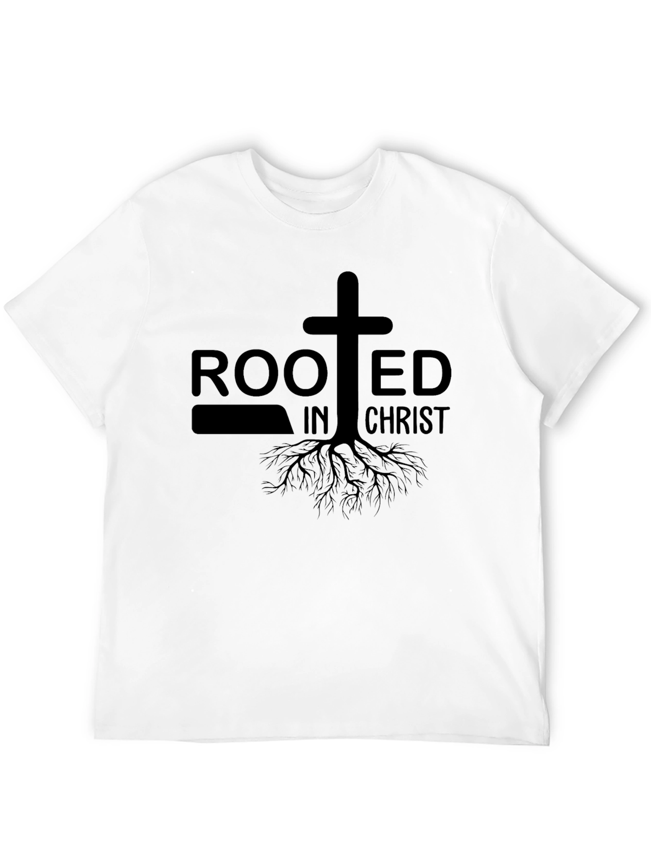Rooted In Christ Graphic T-Shirt - Black