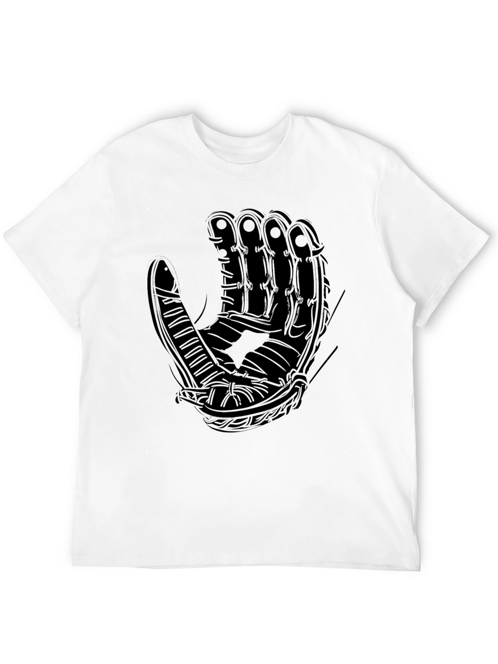 Baseball Glove Graphic T-Shirt - Classic Black
