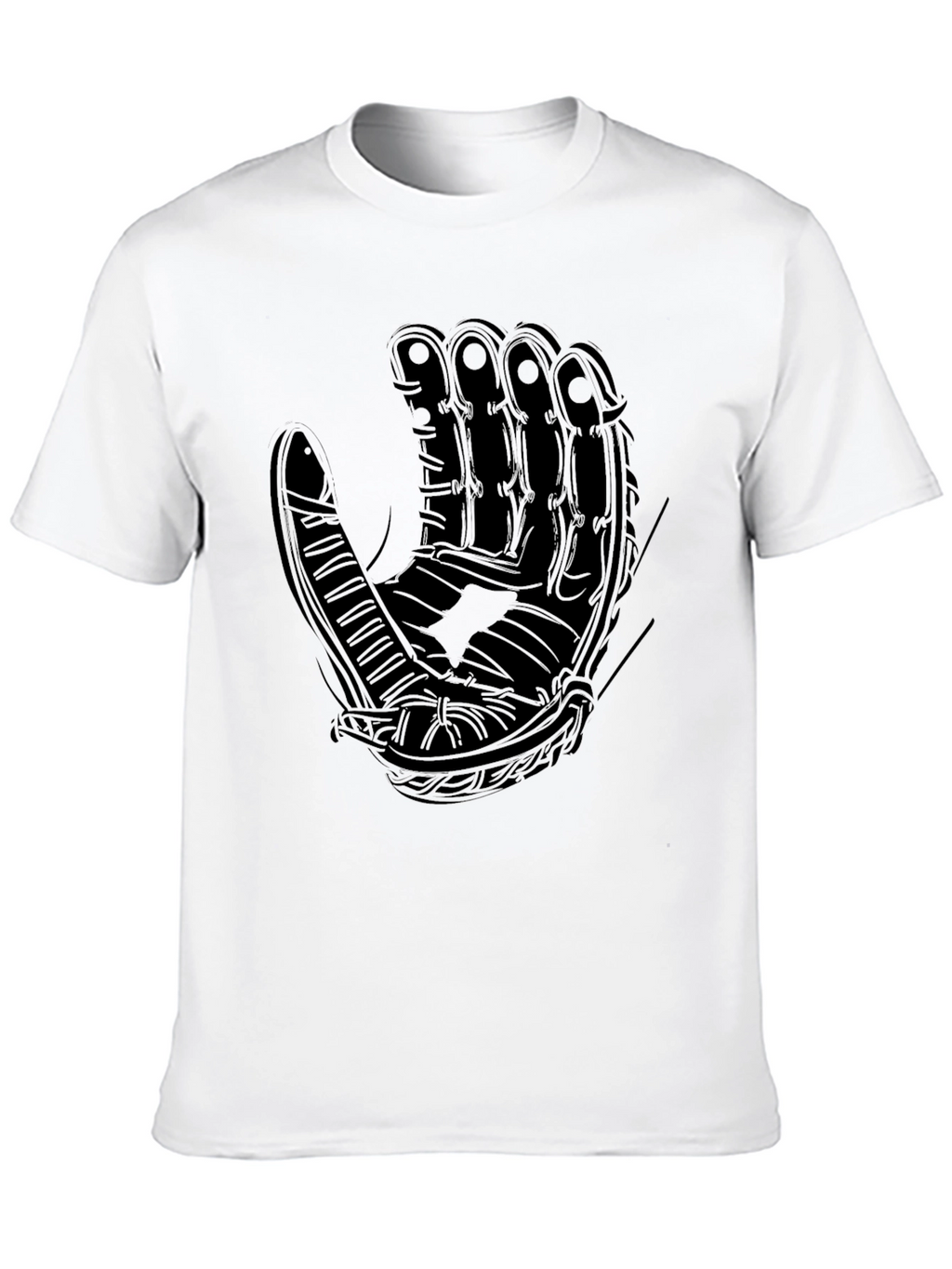 Baseball Glove Graphic T-Shirt - Classic Black