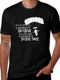 Skydiving Twice Graphic Tee -  Need a Parachute?