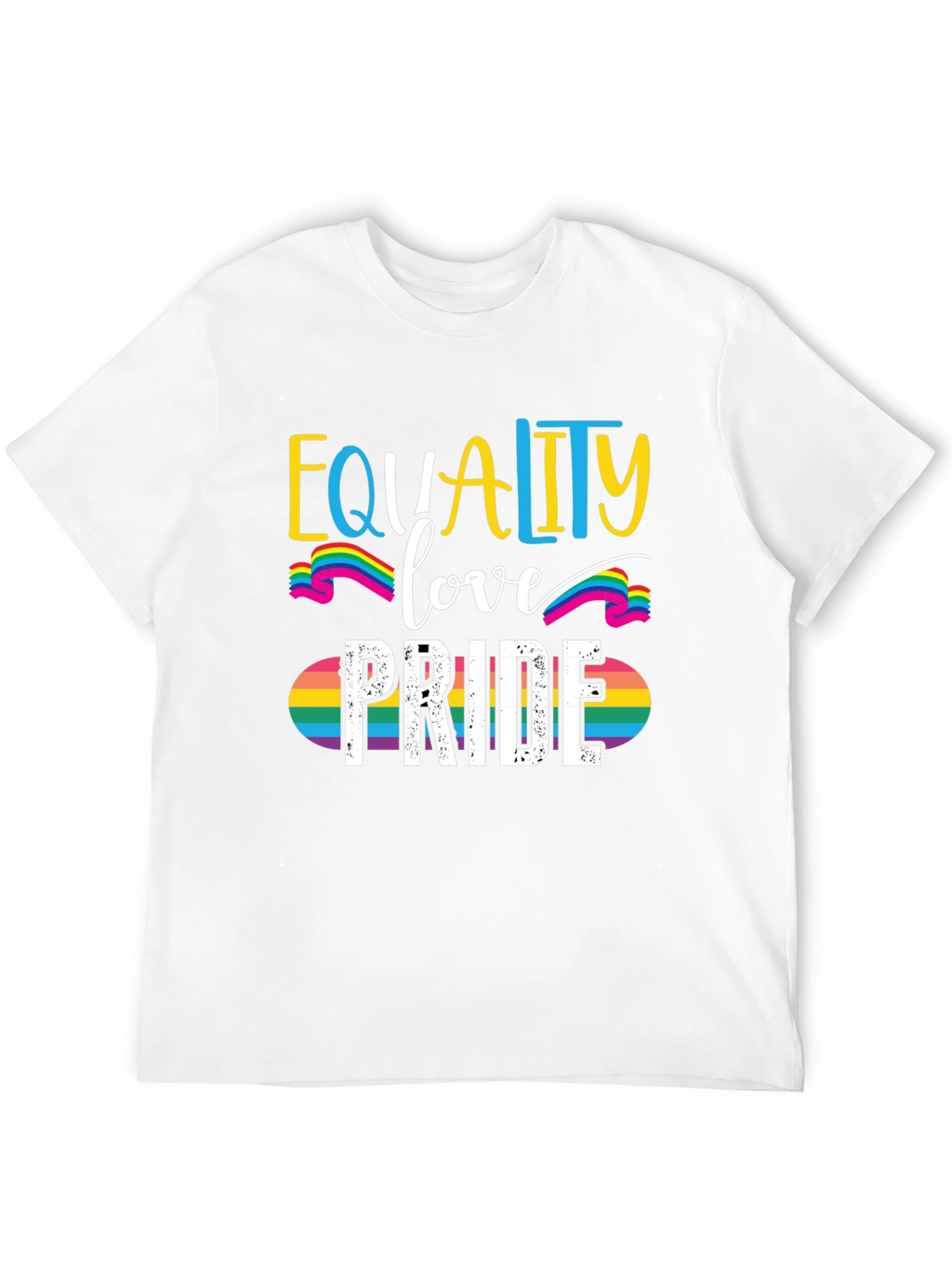 Equality Love Pride Rainbow Graphic Tee