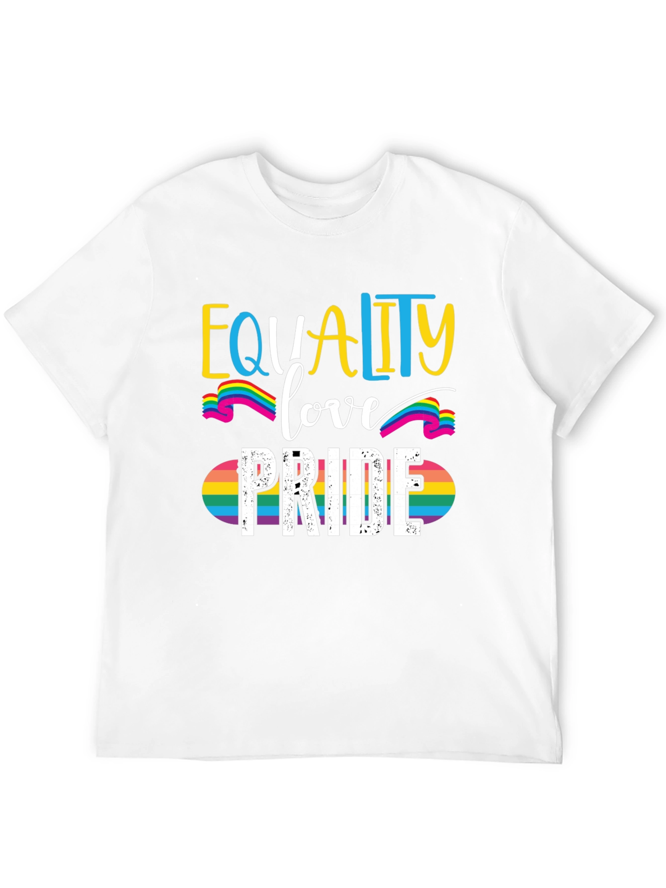 Equality Love Pride Rainbow Graphic Tee