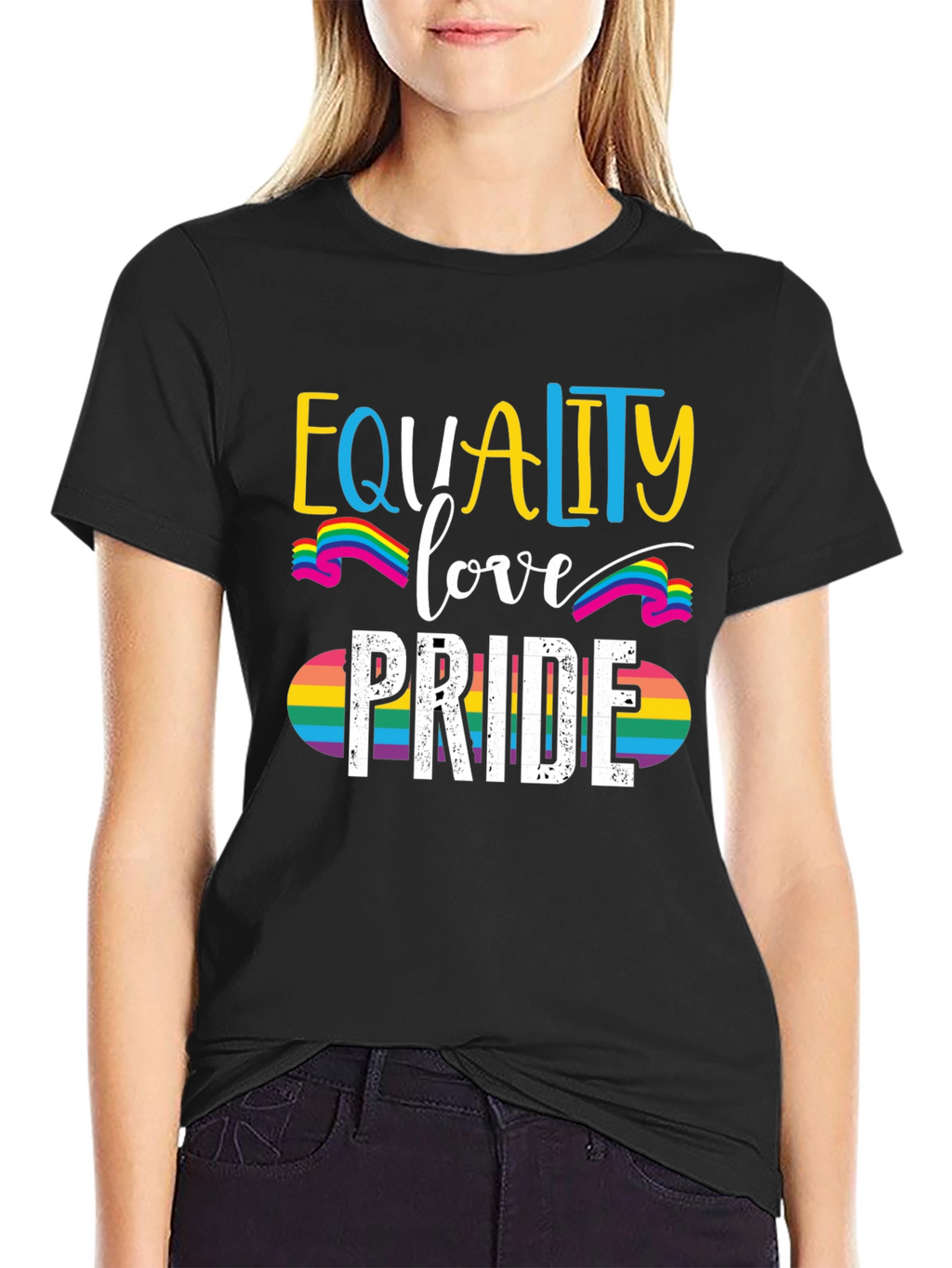 Equality Love Pride Rainbow Graphic Tee