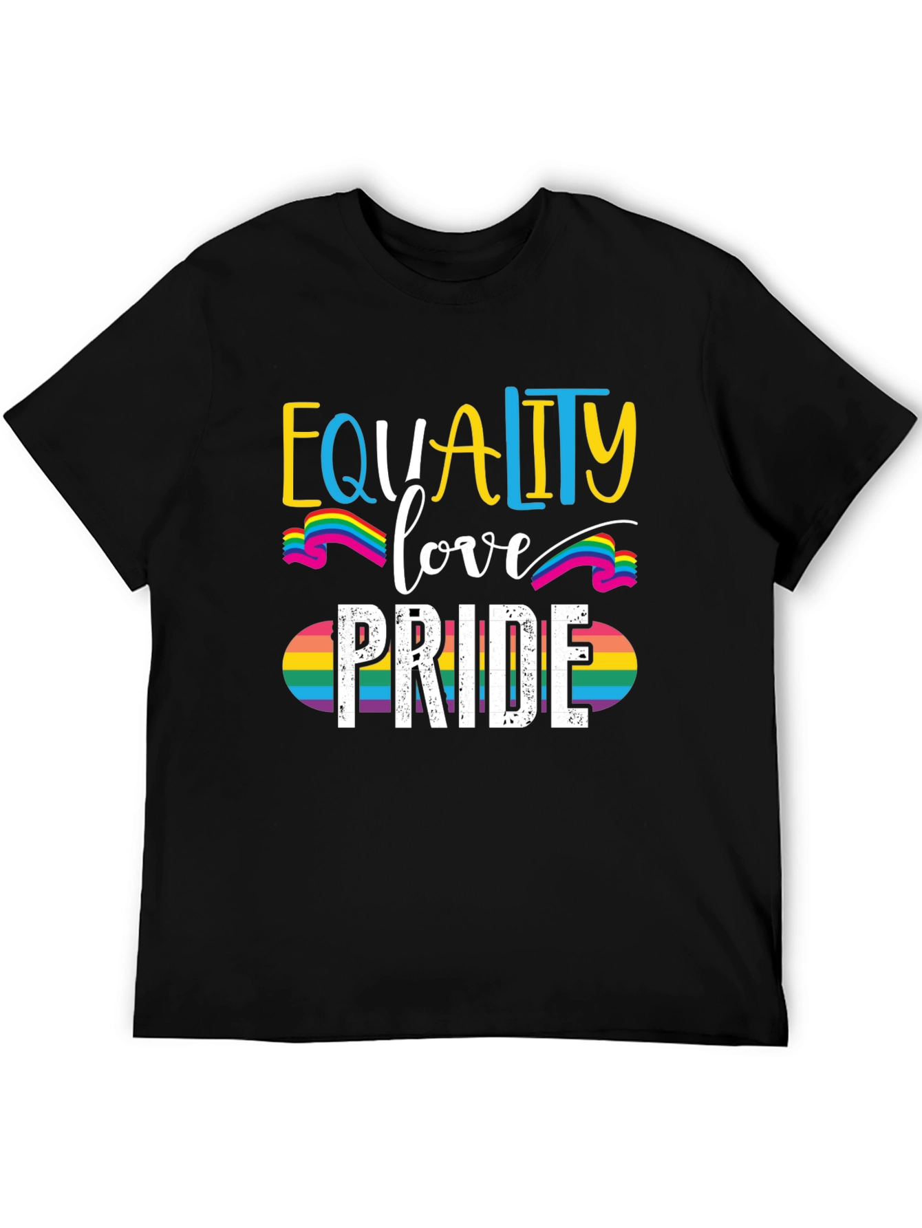 Equality Love Pride Rainbow Graphic Tee