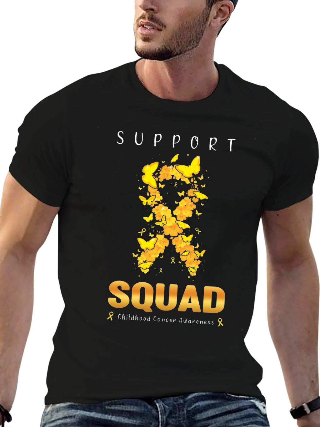 Childhood Cancer Awareness Support Squad T-Shirt