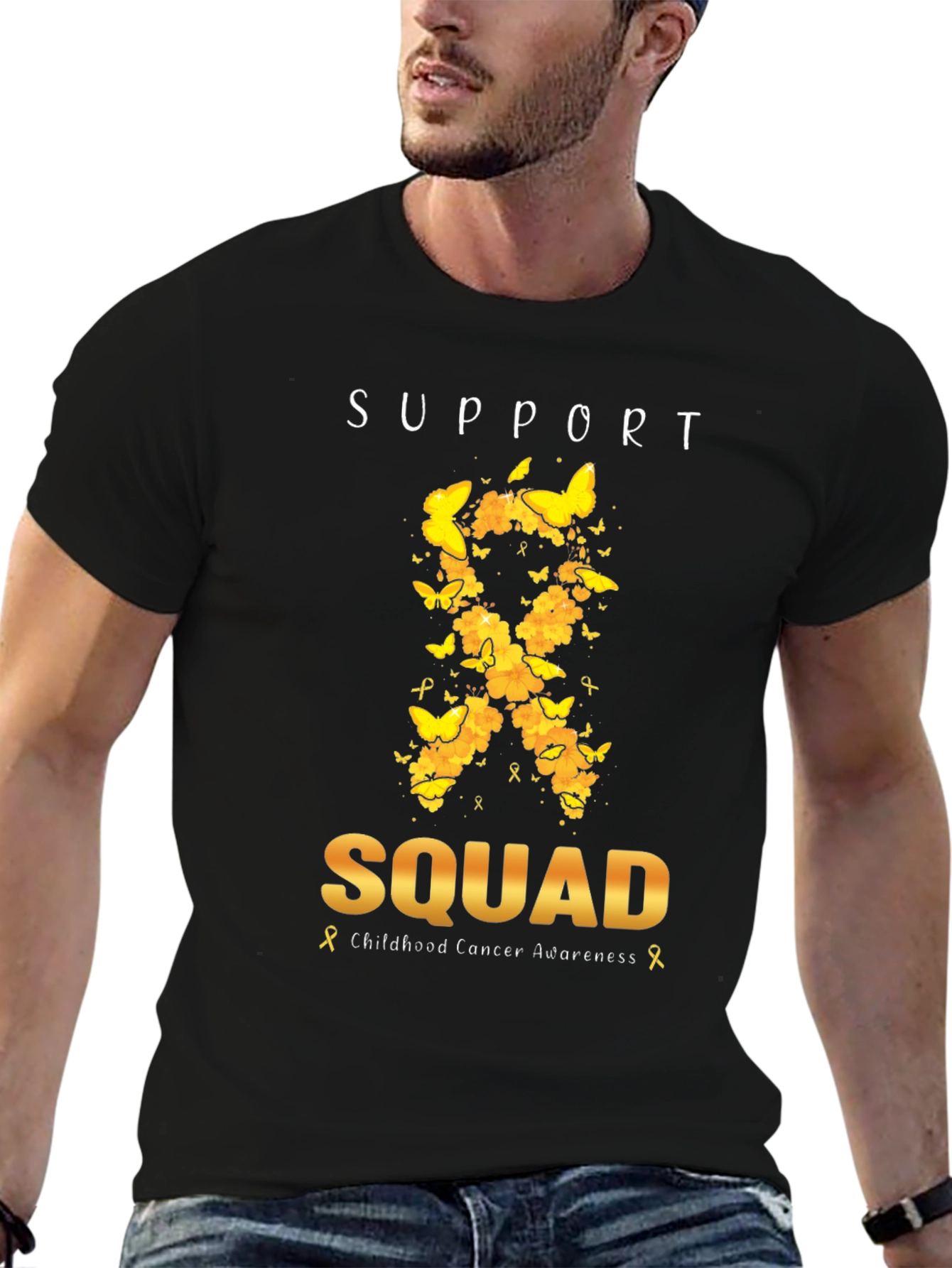 Childhood Cancer Awareness Support Squad T-Shirt