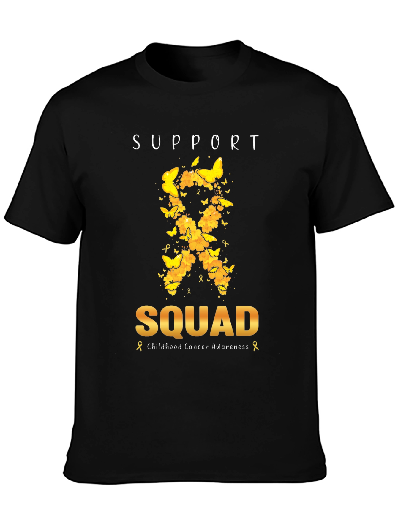 Childhood Cancer Awareness Support Squad T-Shirt