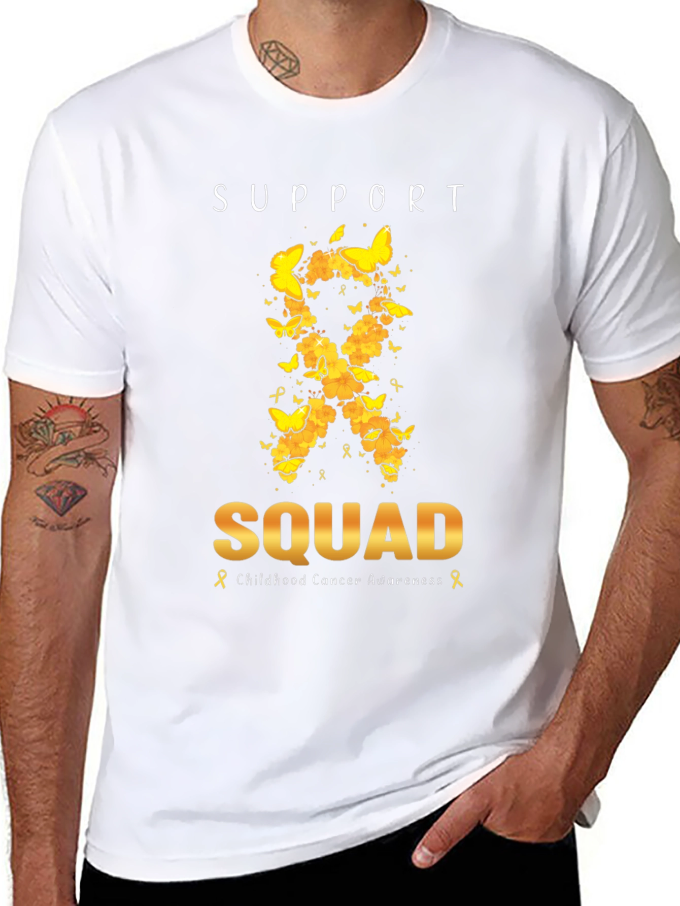 Childhood Cancer Awareness Support Squad T-Shirt