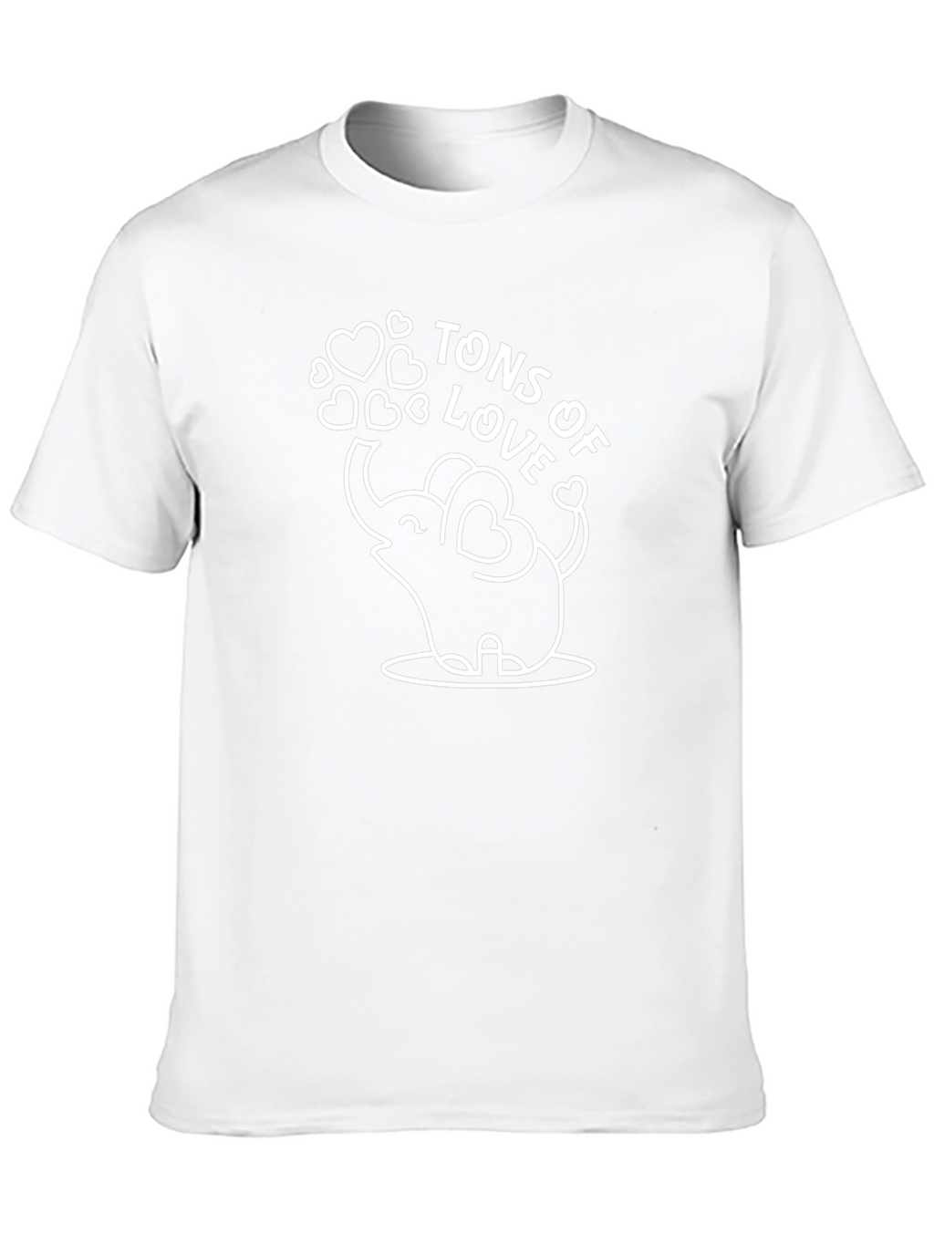 Tons of Love Elephant Graphic Tee - Black