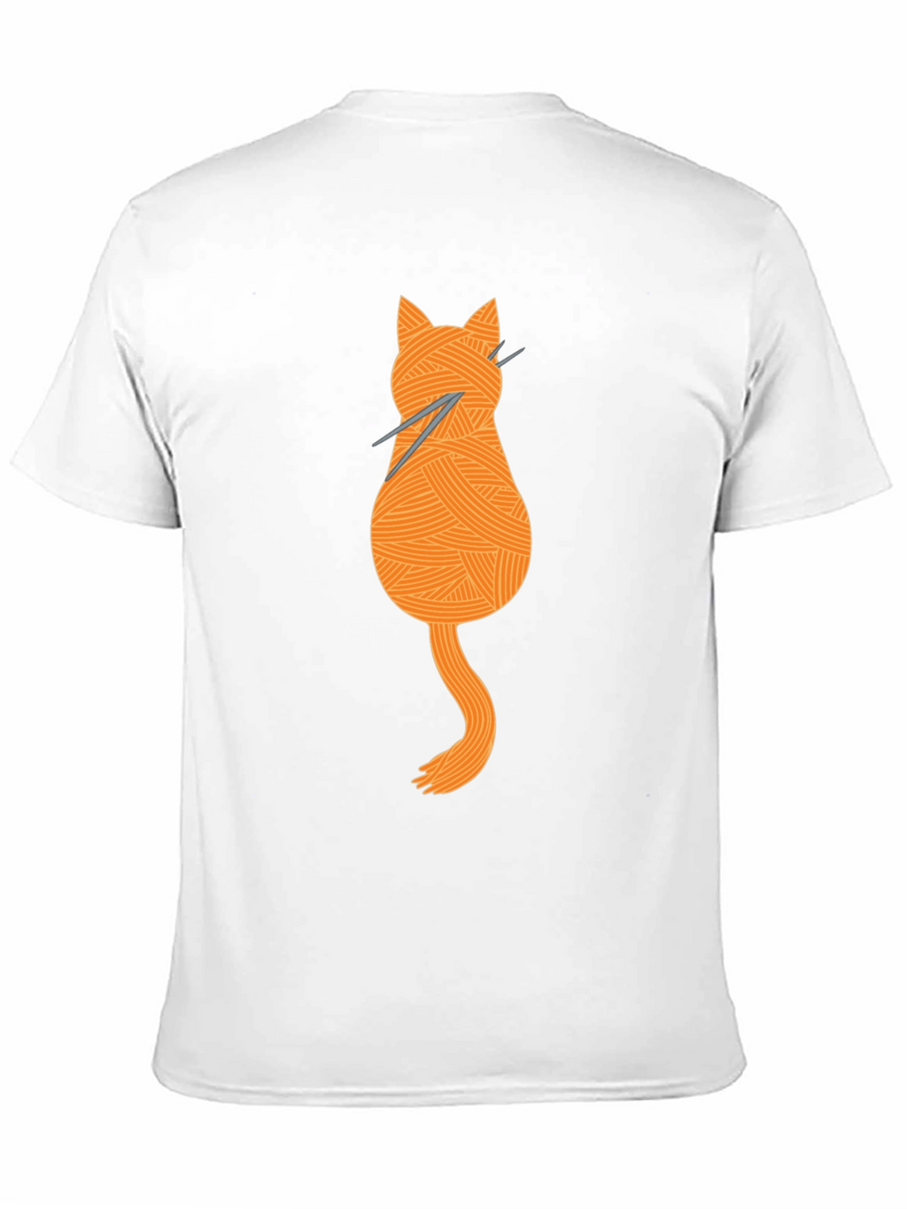 Knitting Cat Tee - Yarn Lovers Graphic T-Shirt