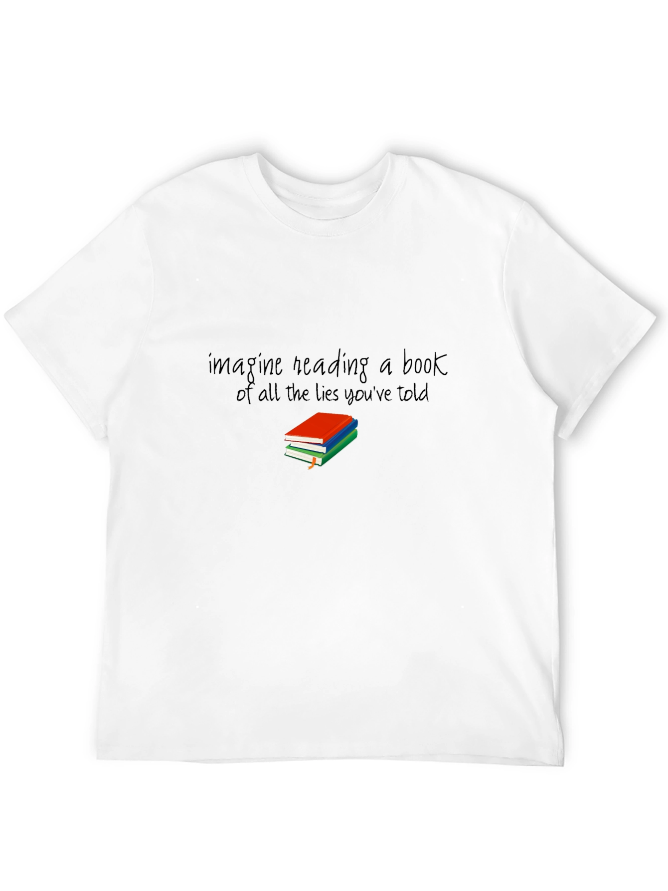 Imagine Reading Book of Lies Graphic T-Shirt