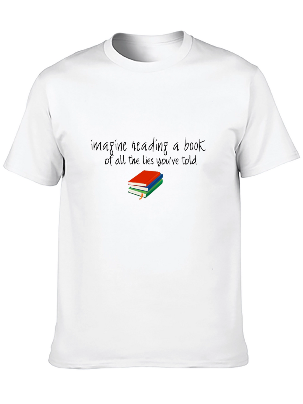Imagine Reading Book of Lies Graphic T-Shirt