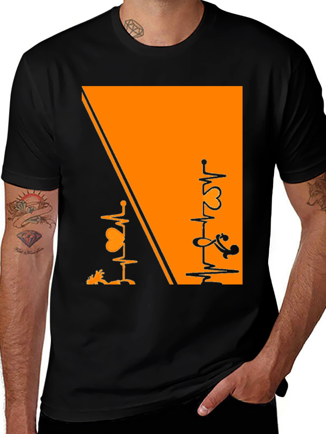 Heartbeat Music & Love Graphic Tee