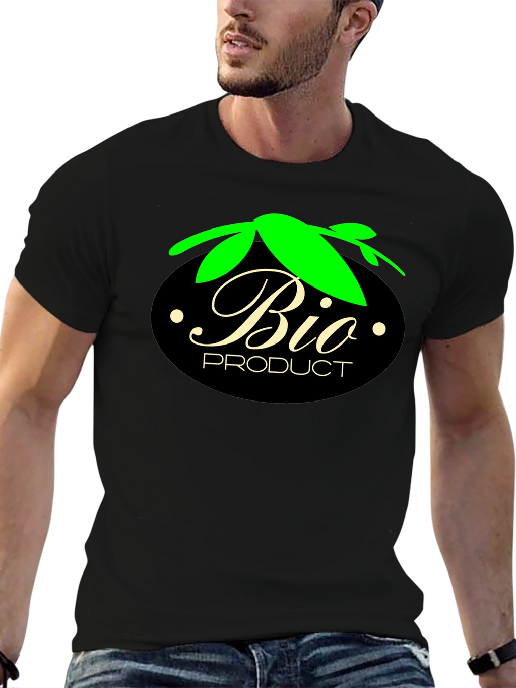 Bio Product Black T-Shirt - Eco-Friendly Style